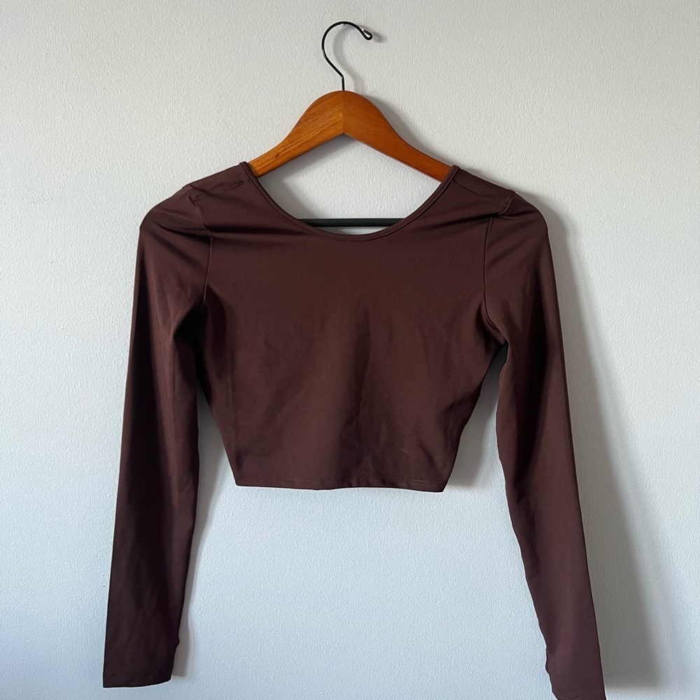 Madewell Long Sleeve Crop Top